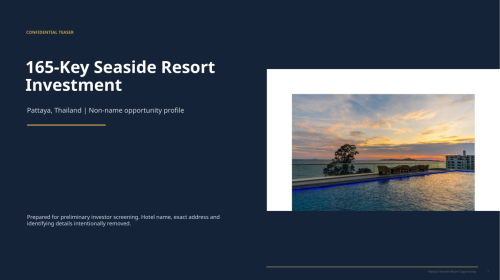 165-Key Seaside Resort Pattaya, Thailand | THB 850 Million | TH-PTY-004