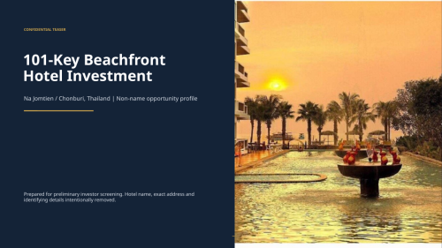 101-Key Beachfront Hotel Na Jomtien, Chonburi, Thailand | THB 590 Million | TH-NJM-005